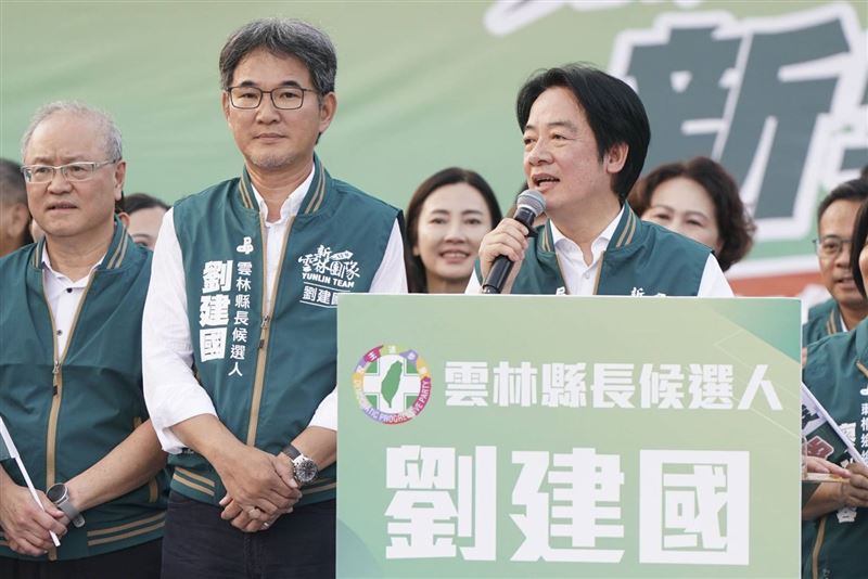 賴清德力挺劉建國翻轉雲林。(圖/民進黨提供)
