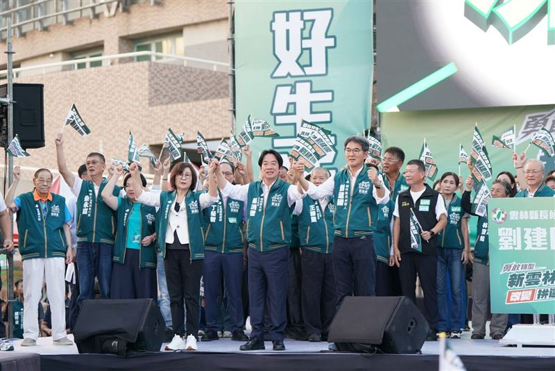 賴清德力挺劉建國翻轉雲林。(圖/民進黨提供)