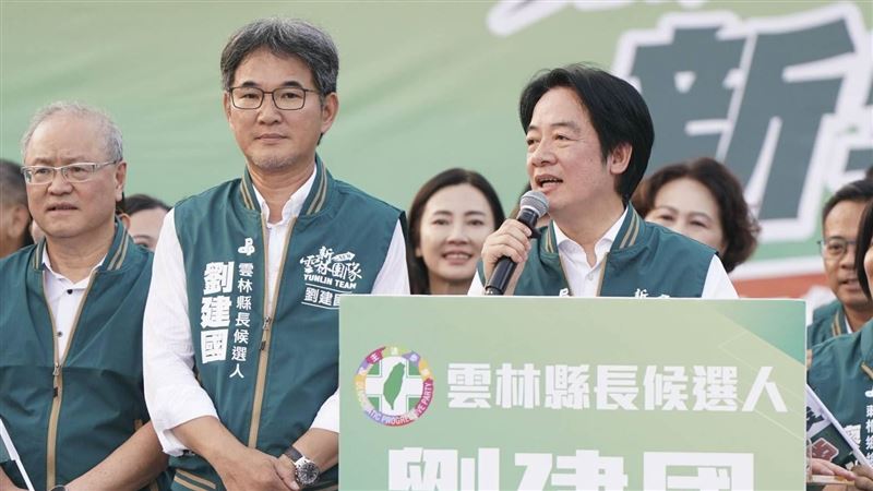 賴清德力挺劉建國翻轉雲林。(圖/民進黨提供)