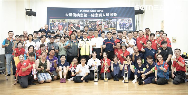 來自各行各業的救護義消逐漸成為高雄市的一支勁旅。(圖/記者洪正達攝影)