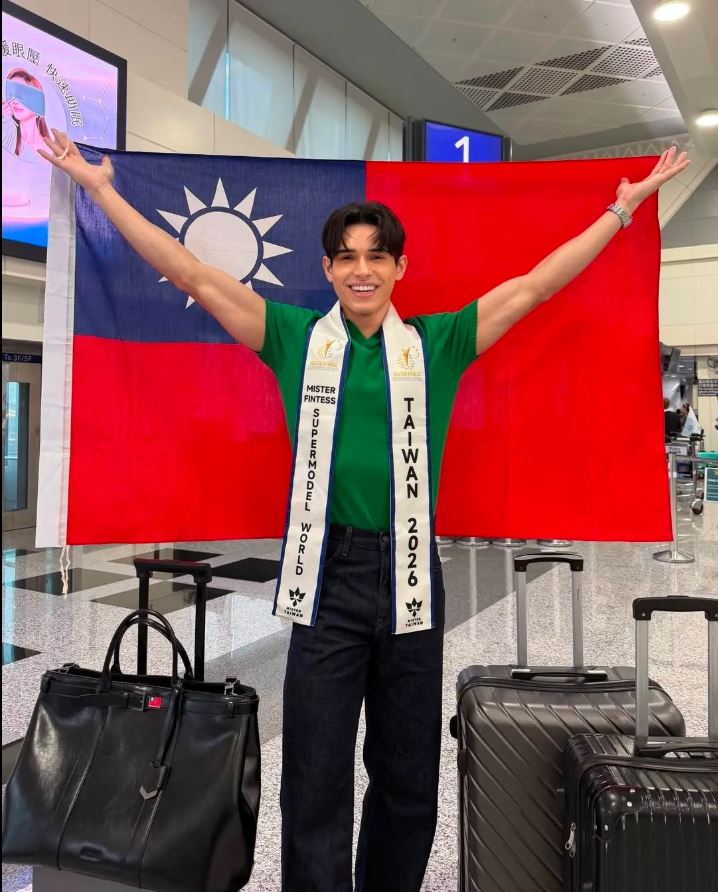 鄭佚達(Danilo)狂掃對手奪冠,不僅在台上激動高舉青天白日滿地紅國旗,更霸氣大喊「Taiwan」。(圖/翻攝自Threads @danilobalsini帳號)