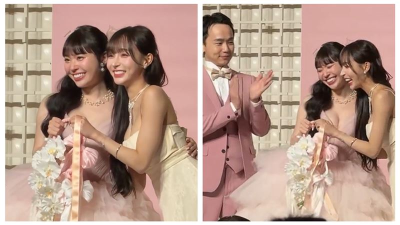 獨／林襄首當伴娘抽中捧花　對婚禮看法曝