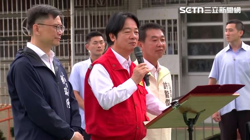 總統賴清德赴高雄看特殊學校災防演練。(圖/翻攝畫面)