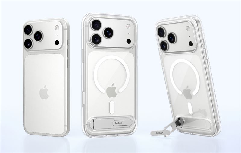 SheerForce™ Gallery Case with Kickstand兼具防護與支架功能。(圖/品牌業者提供)