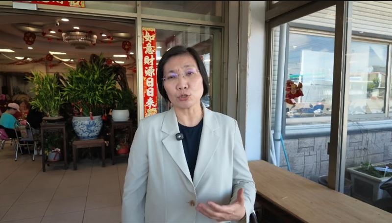 國民黨新竹縣長參選人徐欣瑩回應民調。(圖/翻攝畫面)
