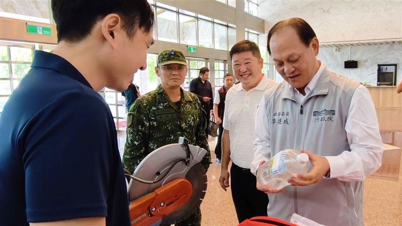 季連成張峻防災日同框！花蓮縣長選戰力挺