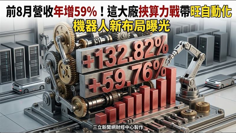 前8月營收年增59%　和椿算力戰帶旺自動化
