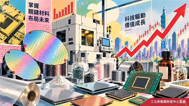 本土法人點名環球晶(6488)、台勝科(3532)與合晶(6182),以及具備集團完整布局優勢的中美晶(5483)、嘉晶(3016)、全新(2455)與聯亞(3081)。可望受惠擴產。(示意圖/AI生成)