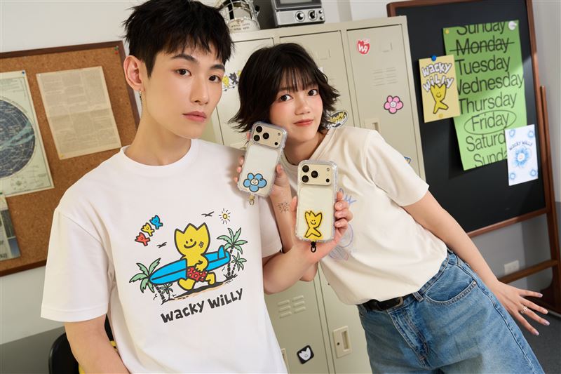 聯名知名手機配件品牌TOYSELECT,推出一系列融合Wacky WiLLy標誌性趣味塗鴉的手機殼。(圖/品牌業者提供)