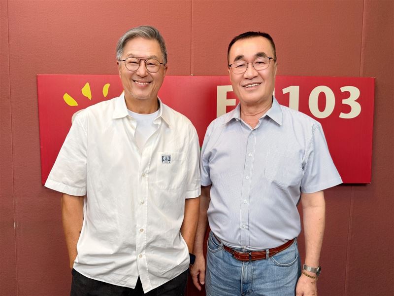 國民黨新北市長參選人李四川今(21)日接受王偉忠所主持的廣播節目《欸!我說到哪裡了?》專訪。(圖/中廣新聞網提供)
