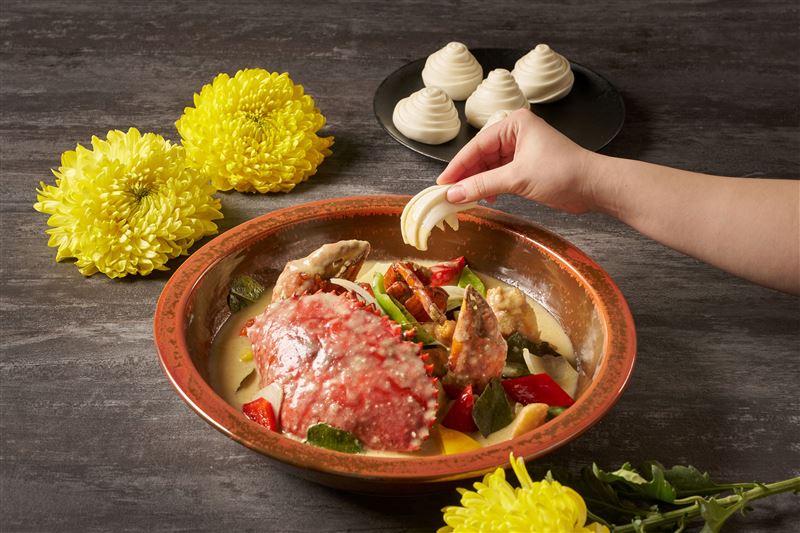 台北美福9月1日至10月31日推出「金秋饌蟹」。(圖/業者提供)