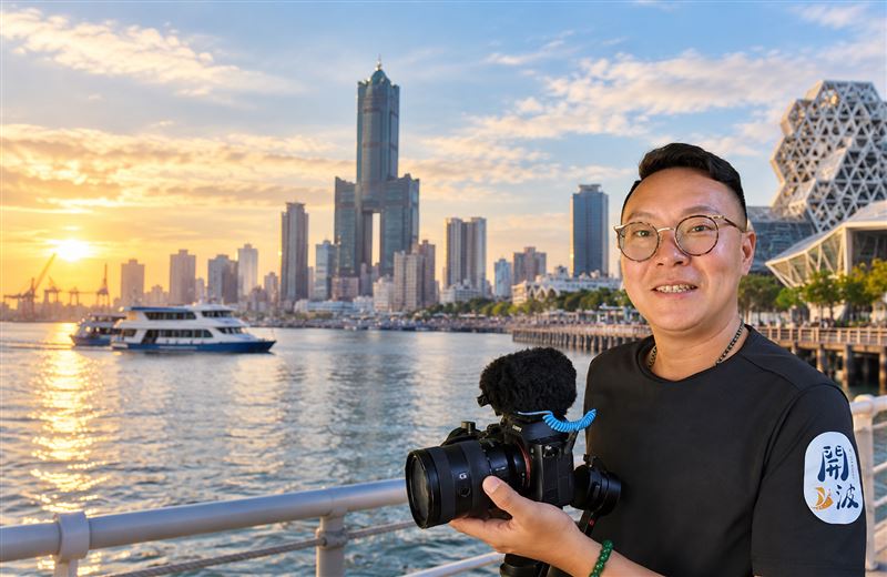 金冠賢。深耕南台灣18年的他,從小短片起家一路打拚至操刀企業IPO形象片與政府重大專案。(圖/翻攝畫面)