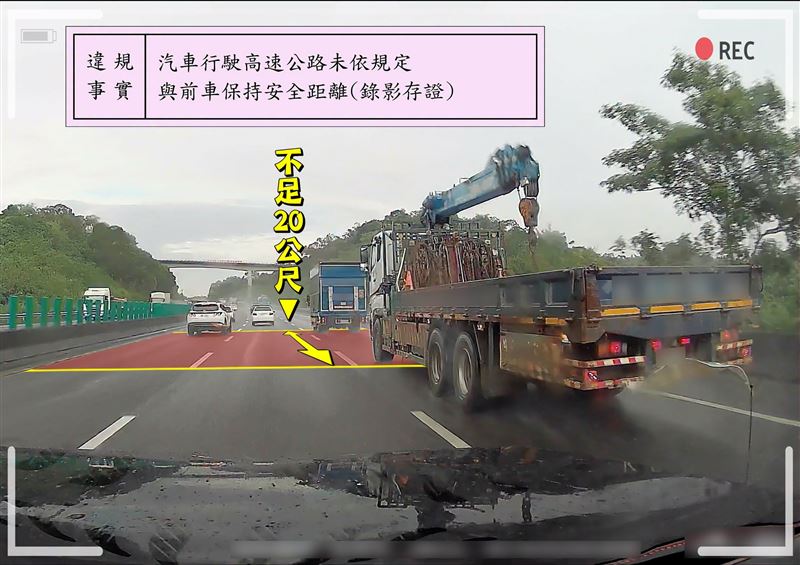 國道公路警察局除了紅斑馬外還有「黑天使」,提醒駕駛別心存僥倖。(圖/臉書國道公路警察局)