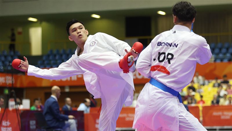 空手道鍾孟宇險勝印度　台灣隊再進帳1銅