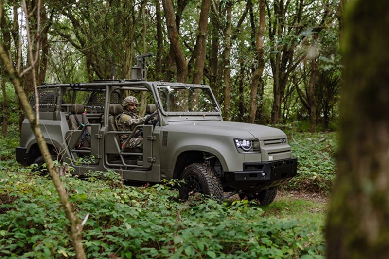 Land Rover Defender戰術輪車。(圖/Land Rover網站)