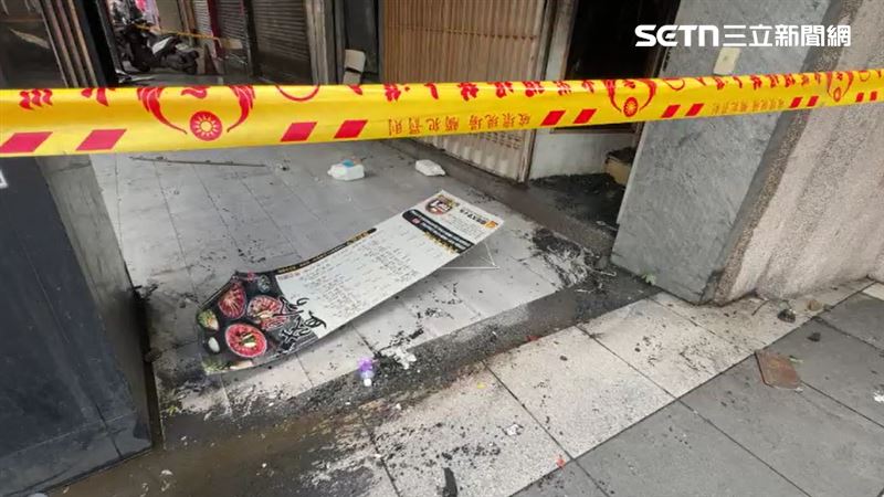 三重燒肉店起火,現場一片狼藉且已拉起封鎖線。(圖/資料照)