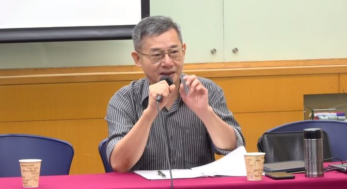 民調專家戴立安出席信民協會台北市長選情民調公布記者會(圖/翻攝畫面)