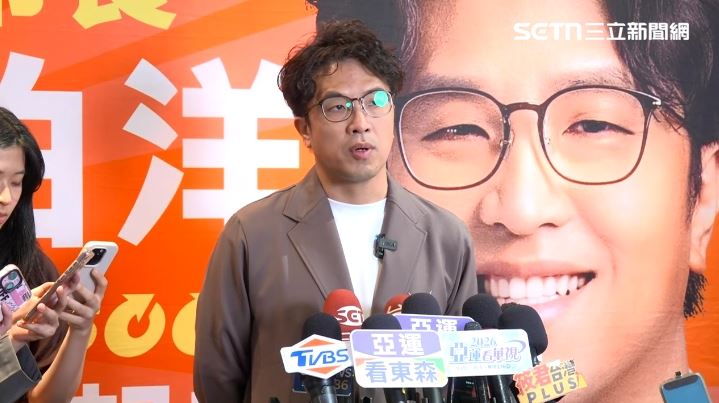沈伯洋表示,民調不管落後多少其實就是落後,要讓更多人認識他,知道他對市政的願景。(圖/翻攝畫面)