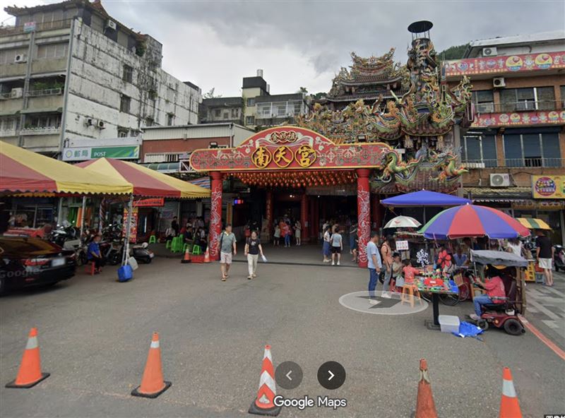 南方澳南天宮今年9月出借金箔媽祖給蘇澳武功堂,但卻傳出媽祖「失聯」。(圖/翻攝自Google Map)