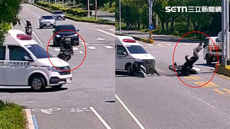 救護車變鐮刀！闖紅燈撞飛男…滾數圈浸血