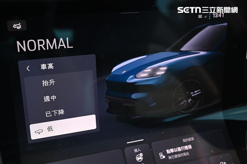PASM主動式氣壓懸吊可提調整車高。(圖/記者鍾釗榛攝影)