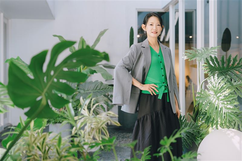 吳奕蓉出席戲劇宣傳活動,同時分享得知入圍金鐘獎當下心情。(圖/大愛提供)