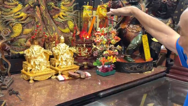 南方澳南天宮出借給「蘇澳武功堂」的金箔媽祖失蹤。(圖/翻攝畫面)