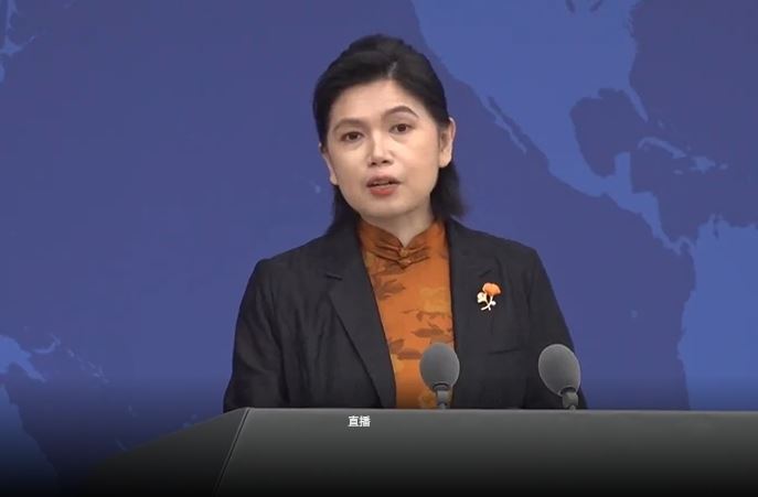 中國國台辦發言人朱鳳蓮主持例行記者會(圖/翻攝畫面)