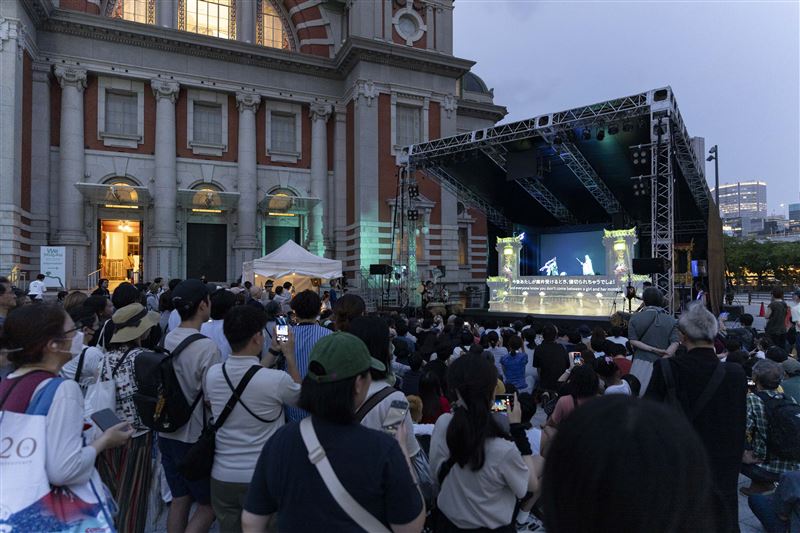 新勝景掌中劇團受邀至大阪We Taiwan演出。攝影/李欣哲、劉千鈺。(圖/文化部提供)