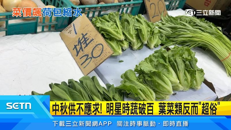 不過葉菜類目前還是處在低價狀態