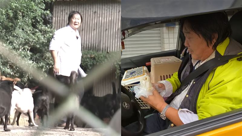 長年投入流浪動物救援、被譽為「狗菩薩運將」的67歲計程車司機尤河清,於9月20日清晨因病辭世。(圖/翻攝自YouTube-韓國瑜官方頻道)