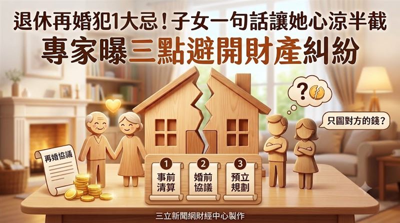 退休再婚多爭議　先立遺囑再談情