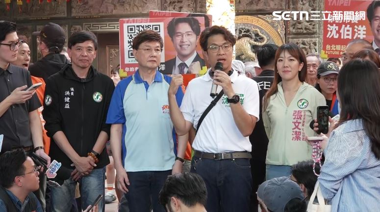 蔣萬安稱「感覺又回到大罷免」,沈伯洋批評,蔣萬安一直在尋求敵意。(圖/翻攝畫面)