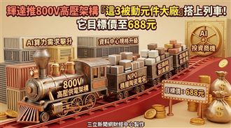輝達推800V高壓架構　它目標價至688元