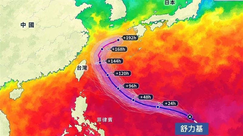小鋼炮舒力基生成一路增強 北轉時間點曝