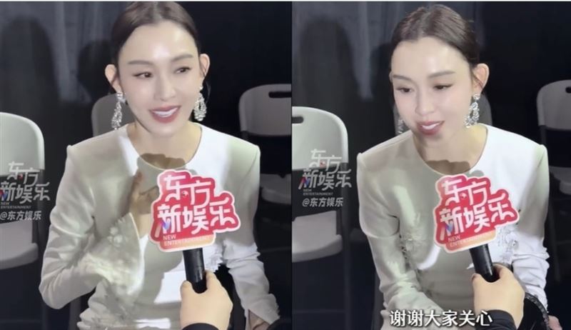 范瑋琪復工接受中國媒體訪問。(圖/翻攝自微博)
