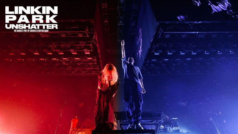 美國天團聯合公園（Linkin Park），元老團員Joe Hahn親自執導的演唱會電影《LINKIN PARK： UNSHATTER》。（圖／秀泰娛樂提供）