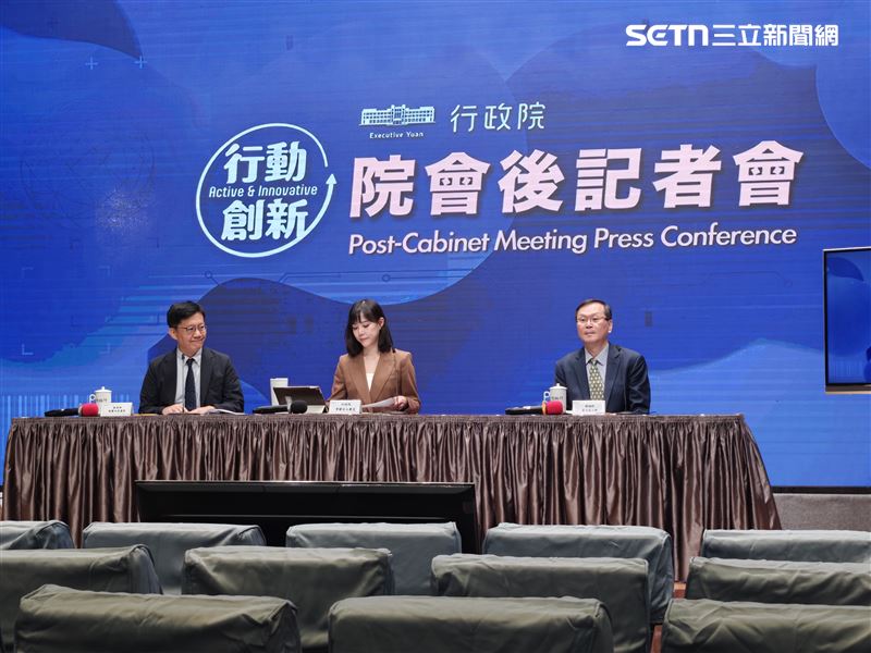 行政院院會會後記者會。(圖/記者盧素梅攝影)