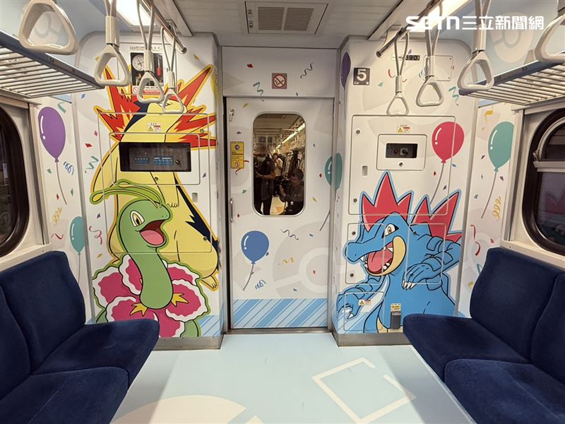 寶可夢列車每個角落都能看到不同驚喜。(圖/記者李育道攝影)