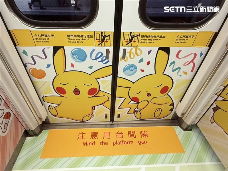 寶可夢列車每個角落都能看到不同驚喜。(圖/記者李育道攝影)