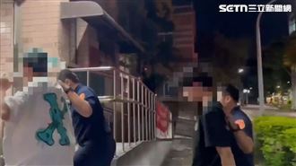 淡江大橋遭屁孩噴漆！2男深夜塗鴉遭警逮
