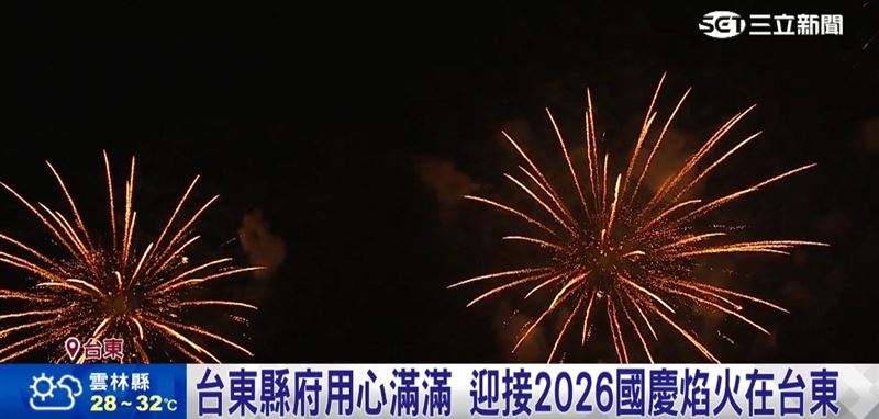 國慶焰火在台東,南島派對「玖壹壹」將登場。(圖/截自影片)