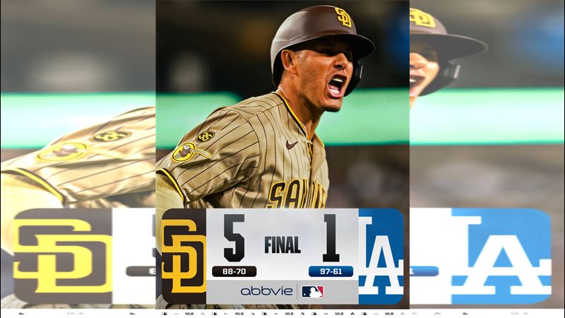 道奇1:5不敵教士。(圖/翻攝自X平台 @MLB)