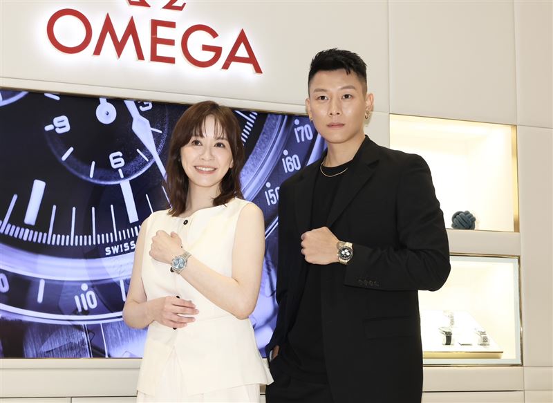蔡依珊與瘦子出席手錶品牌活動。(圖/記者田俊彥攝影)