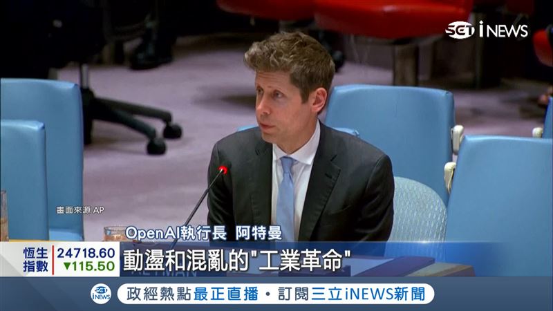 憂AI成「混亂工業革命」，OpenAI執行長聯合國示警