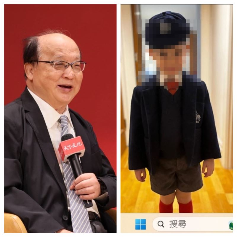胡志強分享外孫照片。(圖/翻攝自臉書)