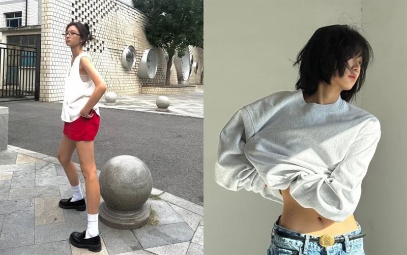 孫千私服穿搭技巧:基本款+寬鬆單品,穿出不刻意的鬆弛感。(圖/翻攝自孫千微博)