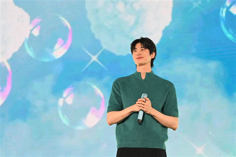 韓國人氣男星邊佑錫中秋節來台舉辦粉絲見面會。(圖/讀者提供)