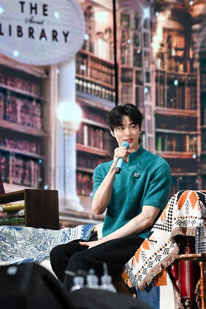 韓國人氣男星邊佑錫中秋節來台舉辦粉絲見面會。(圖/讀者提供)