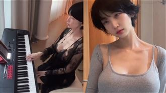 正妹鋼琴師震撼喊1事　「狂片」845萬觀看